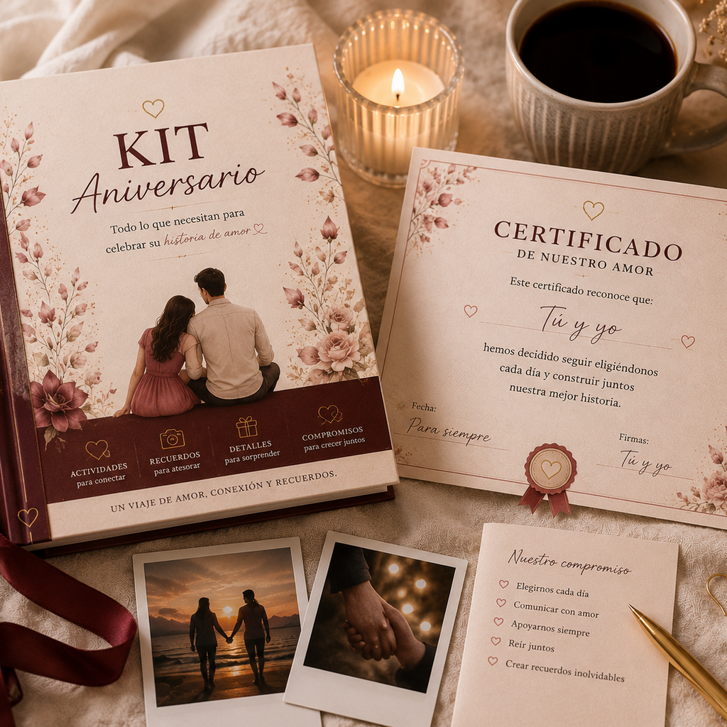 Kit Primer Aniversario | Álbum Romántico 🎞️