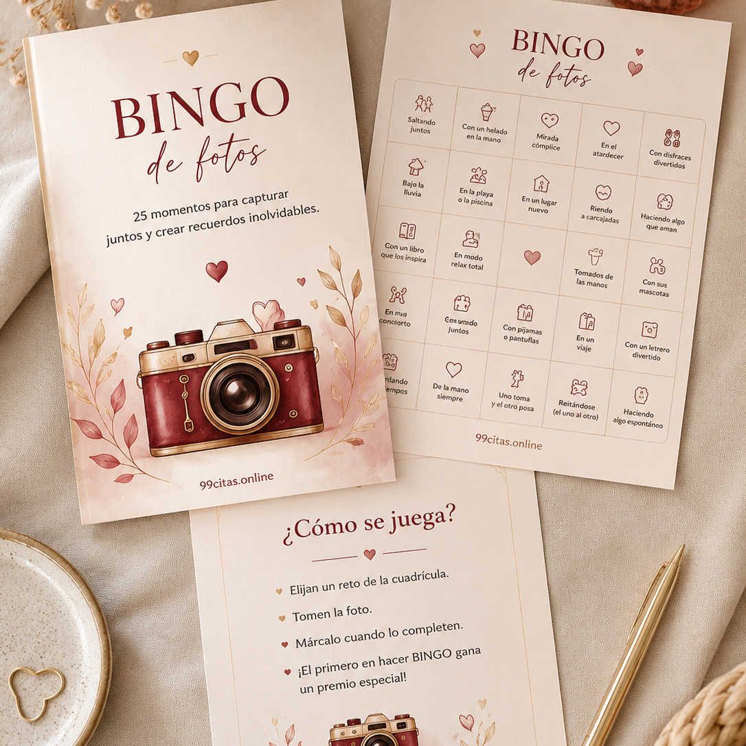 Juego GRATIS | Bingo de Fotos 🎞️